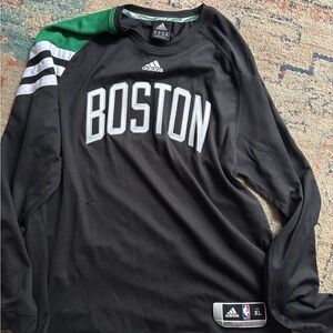 Boston Celtics Adidas ClimaCool Shooting Jersey Adult XLarge Warmup Black